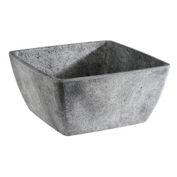 Меламинова купа, квадратна, 19x19см, h8см, 1,5л, сива, стакабъл, CONCRA – APS