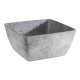 Меламинова купа, квадратна, 25x25см, h12см, 3,8л, сива, стакабъл, CONCRA – APS