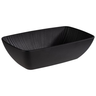 Меламинова купа, правоъгълна, GN 1/4, 26,5x16,2xh7,5см, 1,5л, NERO – APS