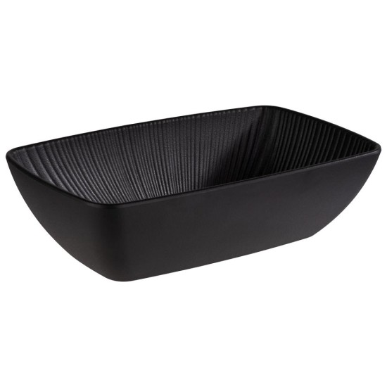 Меламинова купа, правоъгълна, GN 1/4, 26,5x16,2xh7,5см, 1,5л, NERO – APS