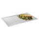 Меламиново плато, правоъгълно, GN 1/1, 53x32,5xh1,5см, бяло/сиво, стакабъл, FOOTMARK – APS