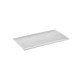 Меламиново плато, правоъгълно, GN 1/3, 32,5x17,6xh1,5см, бяло/сиво, стакабъл, FOOTMARK – APS
