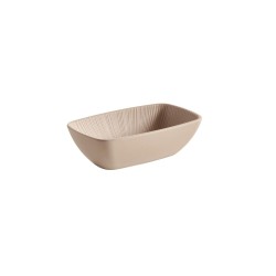 Меламинова купа, правоъгълна, GN 1/9, 17,6x10,8см, h5,5см, 350мл, бежаво, стакабъл, NERO – APS
