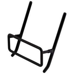 Иноксов държач за капак с противохлъзгащо PVC покритие, 10,5x8,5xh3,5см, черен, „5 STARS“ – APS