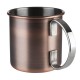 Иноксова чаша за коктейли с дръжка, ф9см, h9см, 450мл, copper, „MOSCOW MULE“ – APS