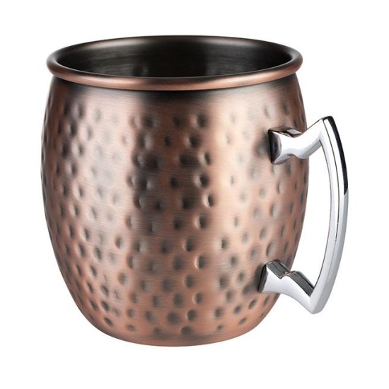 Иноксова чаша Mug с медно покритие ф9см h10см 500мл MOSCOW MULE - APS