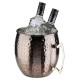 Иноксова релефна шампаниера с дръжка, кръгла, ф20см, h21см, 5л, copper, „MOSCOW MULE“ – APS