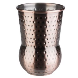 Иноксова релефна чаша за коктейли, ф8см, h11,5см, 400мл, copper, „JULEP MUG“– APS