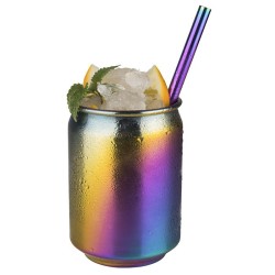 Иноксова чаша за коктейли, ф7,5см, h10,5см, 350мл, rainbow, стакабъл, „COOL“ – APS
