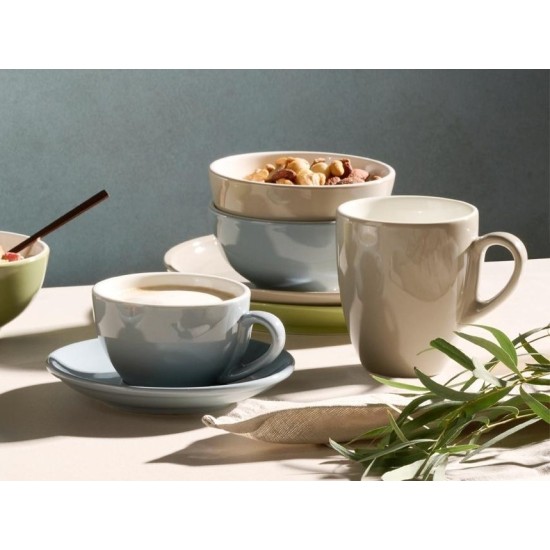 Порцеланова чаша MUG, ф8,5см, h10см, 330мл, сива, стакабъл, SNUG – APS
