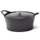 Чугунена тенджера черна ф25см 3,4л - Cuisinox - Volcan