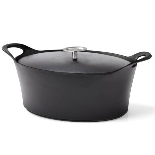 Чугунена овална тенджера черна 30см 3,9л - Cuisinox