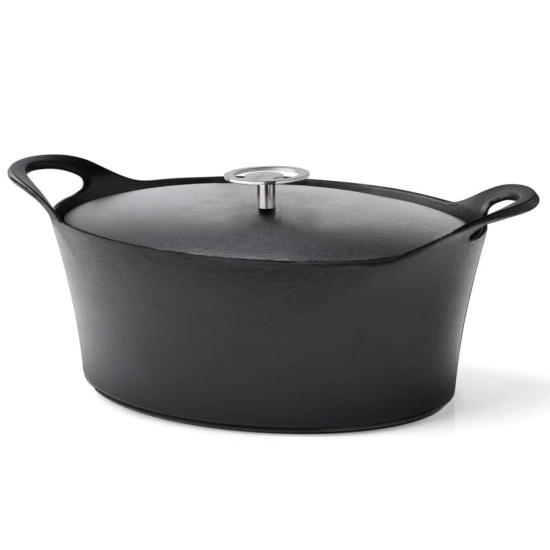 Чугунена овална тенджера черна 30см 3,9л - Cuisinox