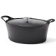 Чугунена овална тенджера черна 30см 3,9л - Cuisinox