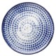 Порцеланова чиния плитка без борд ф16см h1,5см POINTS BLUE - Suisse Langenthal