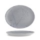 Порцеланово овално плато, 32см, Stone blue - G.Benedikt