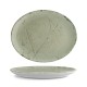 Порцеланово овално плато, 32см, Stone green - G.Benedikt