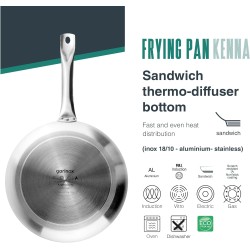 Алуминиев тиган с незалепващо покритие, ф32/20,5см, h5,5см, 3,5мм, KENNA, GARINOX – Lacor