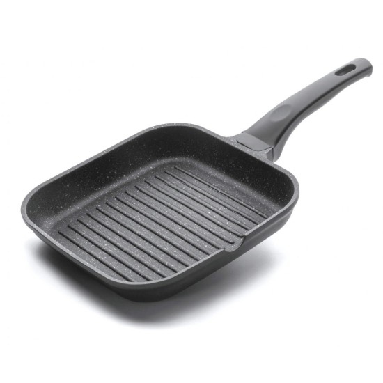 Алуминиев грил тиган с незалепващо покритие Eco-Piedra Black 28х28см - Lacor