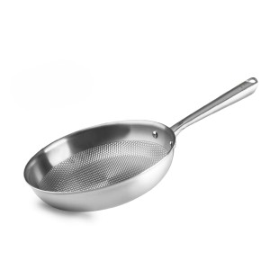 Титаниев тиган, трислоен, незалепващ, ф28-21,5см, h6,5см, 2,3мм, TitanGrill – Lacor