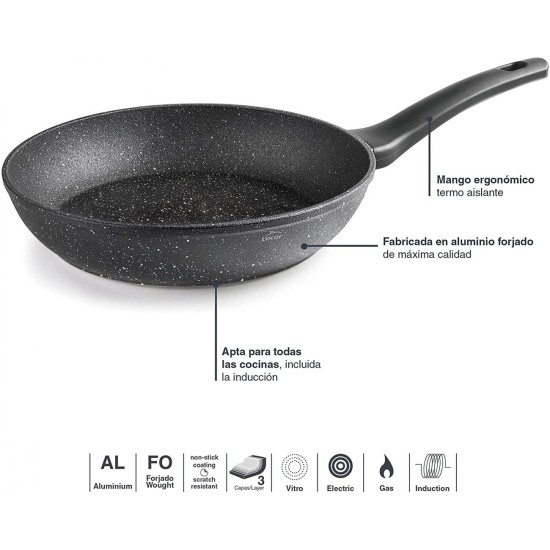 Алуминиев тиган с незалепващо покритие, ф26см, h5см,  JAVA - Lacor
