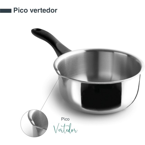 Иноксова касерола с улей, ф16см, h7,5см, 1,5л - Garinox