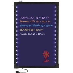 Електрическа LED информационна дъска, черна, правоъгълна, 220-240V, 50/60Hz, 2W, 38 функции, 40x60см, 2,35кг  – Lacor