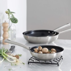 Иноксов тиган с незалепващо поктирите, 18/10, ф20см, h5,5см, FOODIE – Lacor