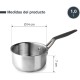 Иноксова касерола, ф14см, h7см, 1л, ORIGIN - Lacor