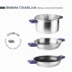 Отстраняваща се бакелитна дръжка за тенджера/тава, синя, COMBI – Lacor