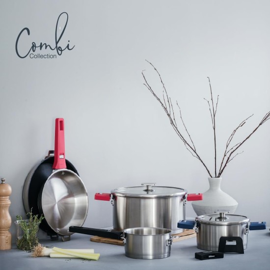 Иноксово тяло за тенждежа / касерола, ф20см, h10см, 3л, стакабъл, COMBI – Lacor