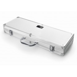 Алуминиев куфар с 5 иноксови прибори за барбекю (шпатула, вилица, нож, назъбена щипка и четка) - Lacor
