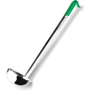 Иноксов черпак със зелена PVC дръжка, ф8см, h34,5см, 118мл, SELECT – Lacor