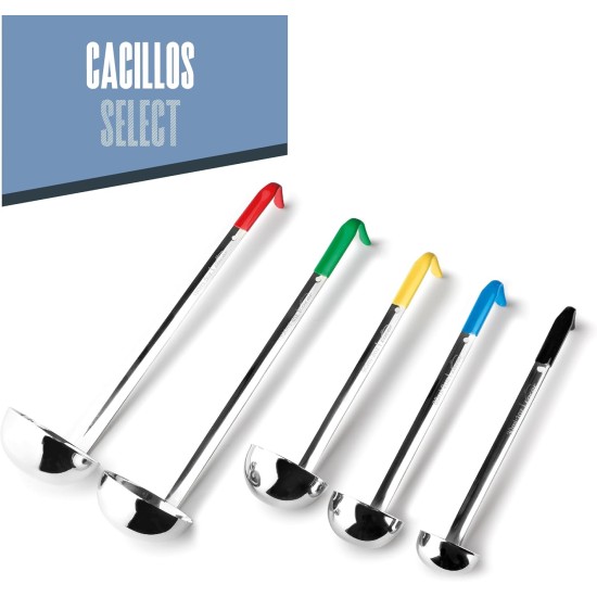 Иноксов черпак със зелена PVC дръжка, ф8см, h34,5см, 118мл, SELECT – Lacor