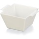 Комплект от 6 пластмасови квадратни купички, 9,5x7,5см, h5см, 140мл, бели, стакабъл, DEGUSTARE – Lacor
