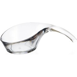 Комплект от 6 пластмасови лъжички/купички, 13x6,5см, h3,5см, 35мл, прозрачни, стакабъл, DEGUSTARE – Lacor
