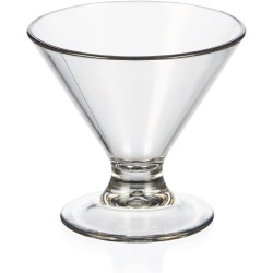 Комплект от 6 пластмасови чаши/купи на столче, ф7,5см, h7см, 80мл, прозрачни, DEGUSTARE – Lacor