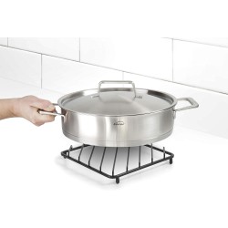 Метална подложка за тенджери / тигани, 30x20xh2,9см, черна - Lacor
