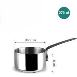 Иноксова мини касерола, 18/10, ф8,5см, h5см, 270мл, TriChef – Lacor