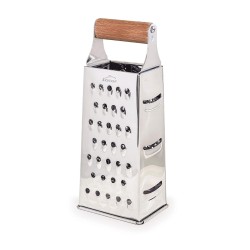 Иноксово 4-странно ренде с дървена дръжка, 9x6,5xh22см, WOOD - Lacor