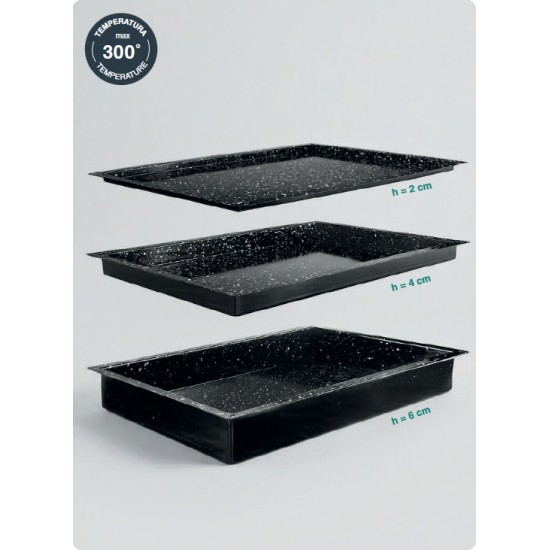 Емайлирана тава, правоъгълна, GN 1/1, 53x32,5см, h2см, MAX – Lacor