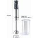 Електрически пасатор с чаша, 220-240V, 50/60Hz, 1200W, 13.000 - 15.300 r.p.m., 800мл, ф6,5x41см, MIX – Lacor