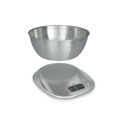 Дигитален кухненска везна / кантар с подвижна купа, инокс, до 5кг, 1,8л, g/lb/ml/fl,oz – Lacor