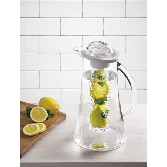Пластмасова кана с филтър за инфузиране на вода, 2,4л., 19х16х29см., BPA FREE - Lacor