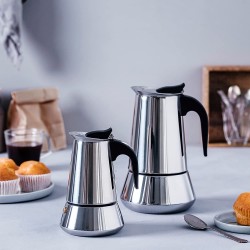Иноксова кафеварка за 4 кафета, ф8см, h16см, MILAN – Lacor