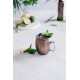 Иноксова релефна чаша за коктейли с дръжка, ф9см, h10см, 550мл, copper, MOSCOW MULE - Lacor