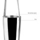 Иноксов шейкър бостън със стъклена чаша, инокс/стъкло, 800/500мл, ф8см, 16см – Lacor