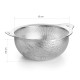 Иноксов гевгир / цедка с две дръжки, кръгъл, 18/10, ф15см, h7,5см - Lacor