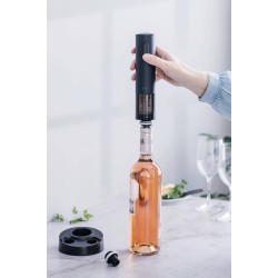 Електрическа вакуумна помпа / тирбушон, ф4,5/10,8см, h20/21,5см, черна, LUXE – Lacor