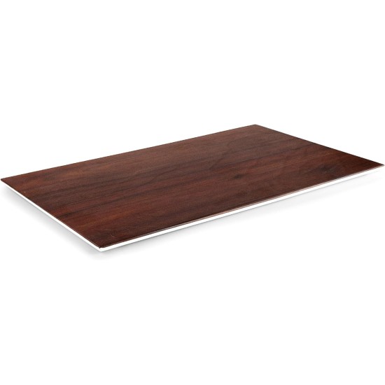 Меламиново плато, правоъгълно, 53x16xh1см, дървесно/бяло, стакабъл, WOOD – Lacor